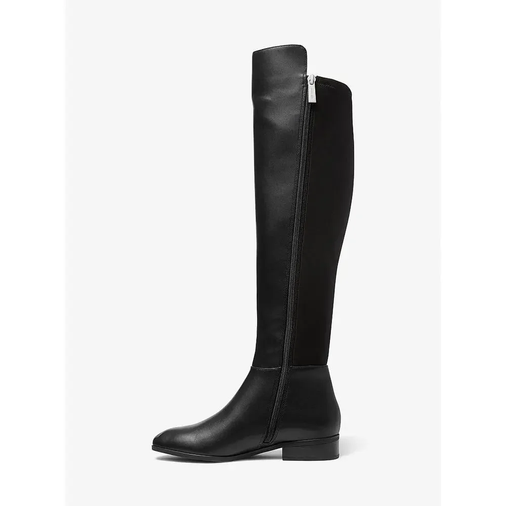 Michael Kors Women's Bromley Black Leather Boots Size 5 MSRP $175